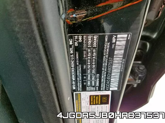 4JGDA5JB0HA837537 фото 2