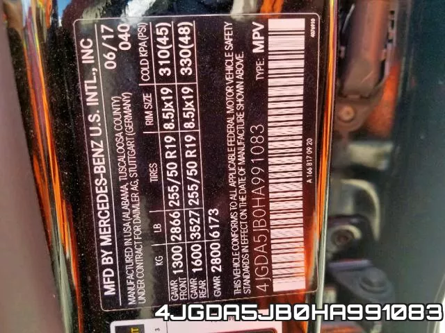 4JGDA5JB0HA991083 фото 2