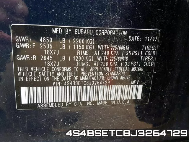 4S4BSETC8J3264729 фото 2