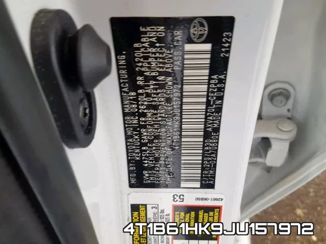 4T1B61HK9JU157972 фото 2