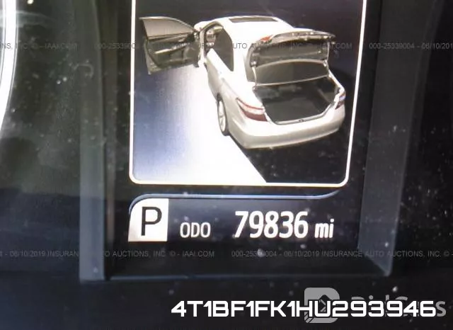 4T1BF1FK1HU293946 фото 8