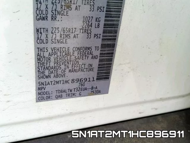 5N1AT2MT1HC896911 фото 2