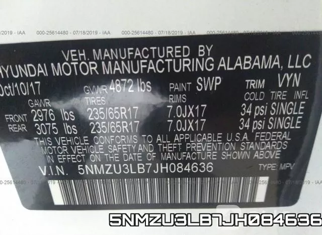 5NMZU3LB7JH084636 фото 10