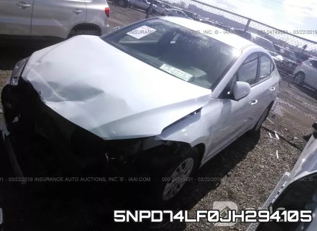 5NPD74LF0JH294105 фото 3