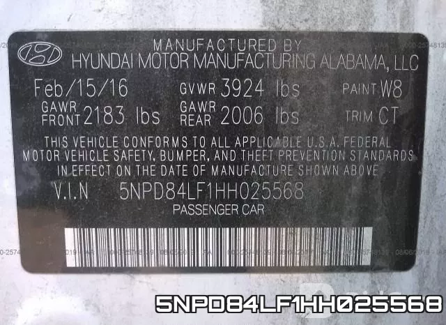 5NPD84LF1HH025568 фото 10