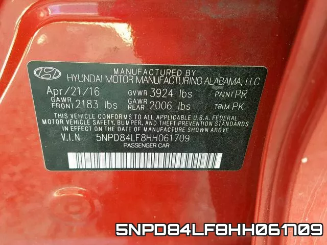 5NPD84LF8HH061709 фото 2
