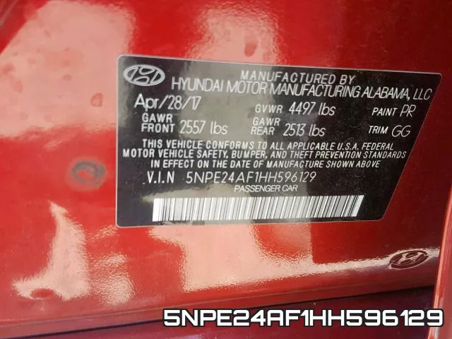 5NPE24AF1HH596129 фото 2
