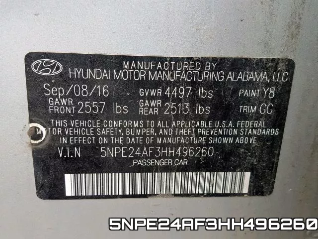 5NPE24AF3HH496260 фото 2