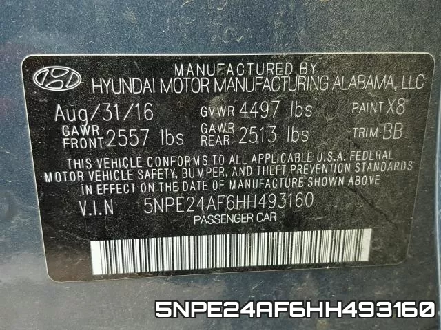 5NPE24AF6HH493160 фото 2