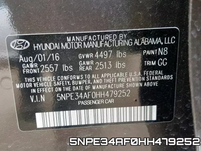 5NPE34AF0HH479252 фото 2
