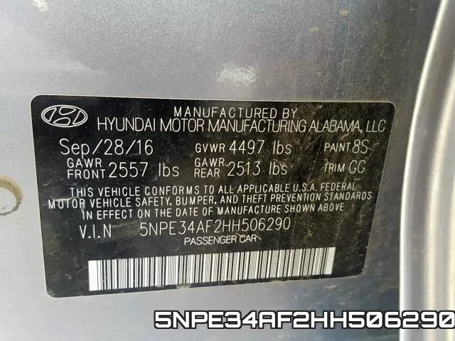 5NPE34AF2HH506290 фото 2