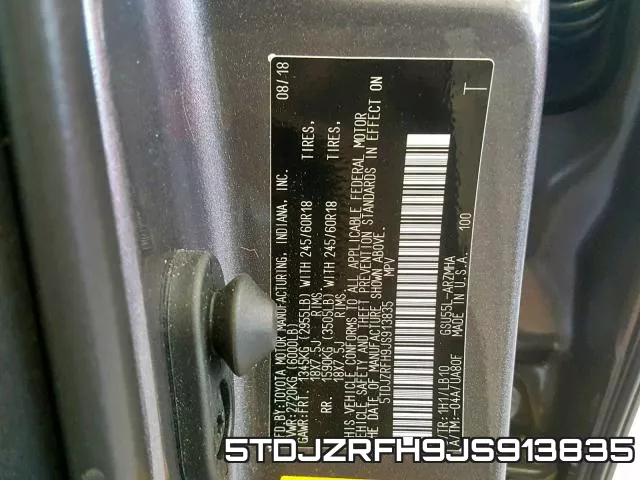 5TDJZRFH9JS913835 фото 2