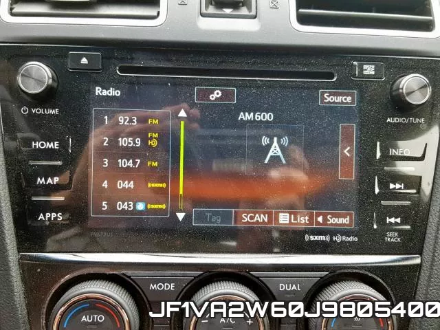 JF1VA2W60J9805400 фото 10