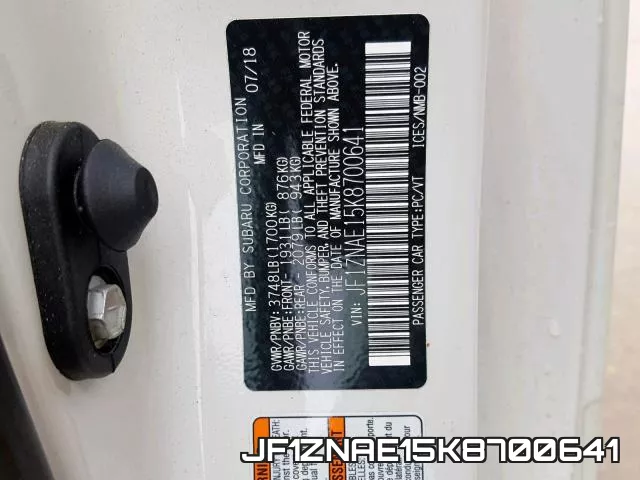 JF1ZNAE15K8700641 фото 2