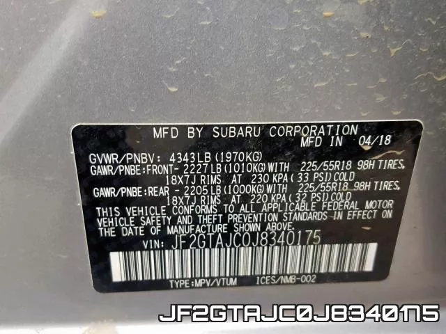 JF2GTAJC0J8340175 фото 2