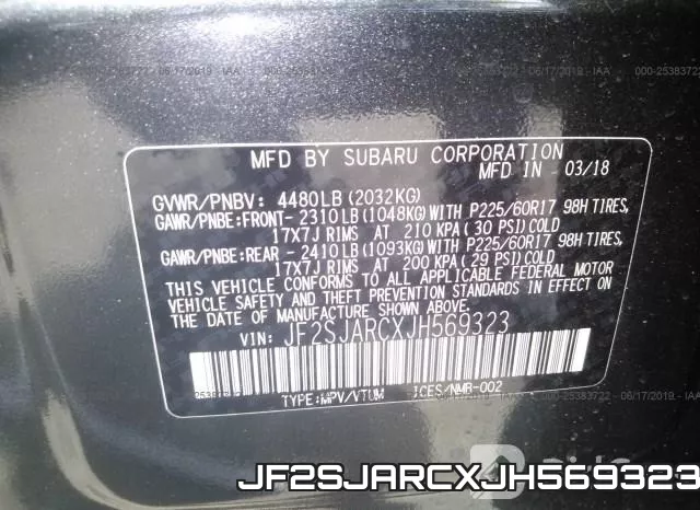 JF2SJARCXJH569323 фото 10
