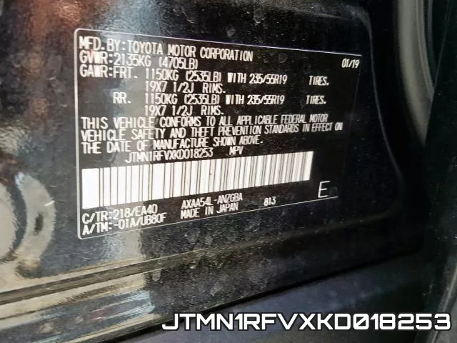 JTMN1RFVXKD018253 фото 2