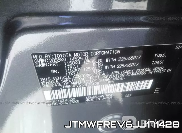 JTMWFREV6JJ171428 фото 10