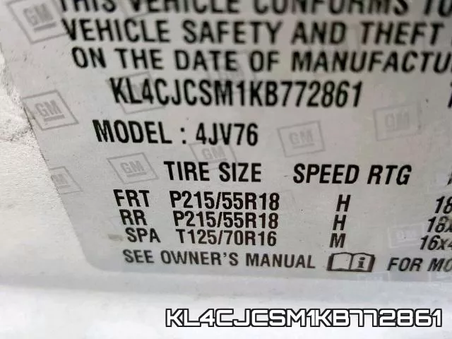 KL4CJCSM1KB772861 фото 2