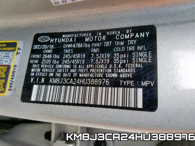 KM8J3CA24HU388976 фото 2