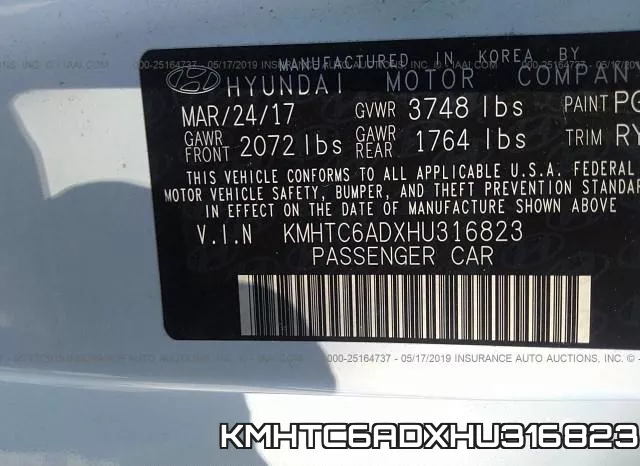 KMHTC6ADXHU316823 фото 10