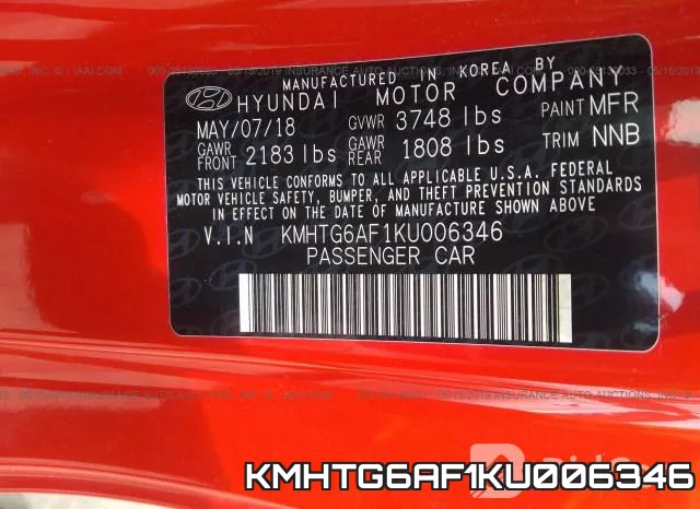KMHTG6AF1KU006346 фото 10