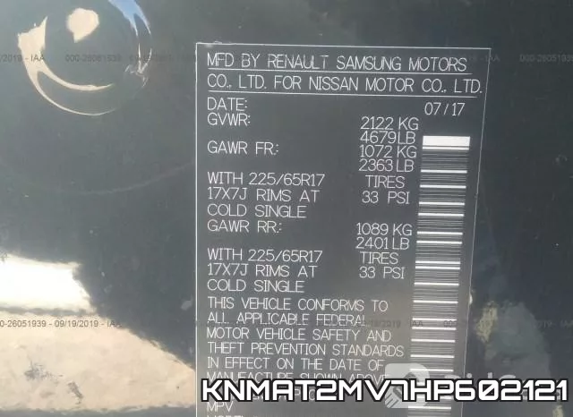KNMAT2MV7HP602121 фото 10