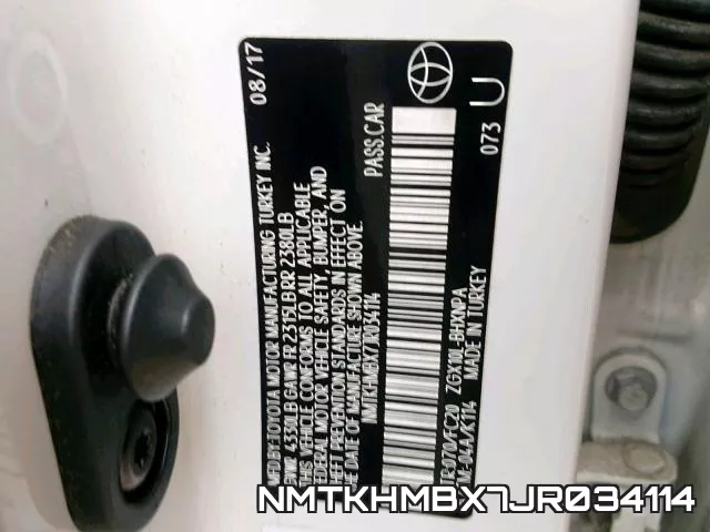 NMTKHMBX7JR034114 фото 2