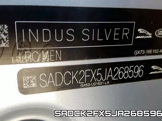SADCK2FX5JA268596 фото 2