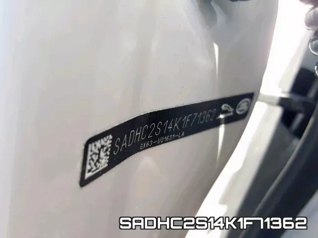 SADHC2S14K1F71362 фото 2