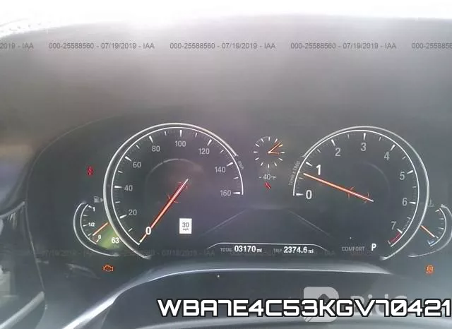 WBA7E4C53KGV70421 фото 8