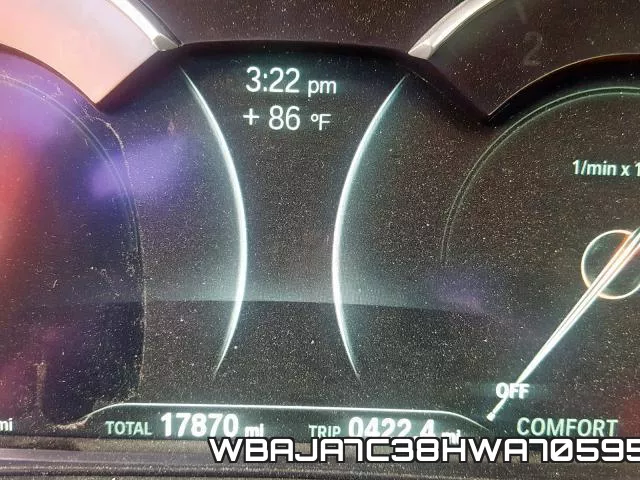 WBAJA7C38HWA70595 фото 9