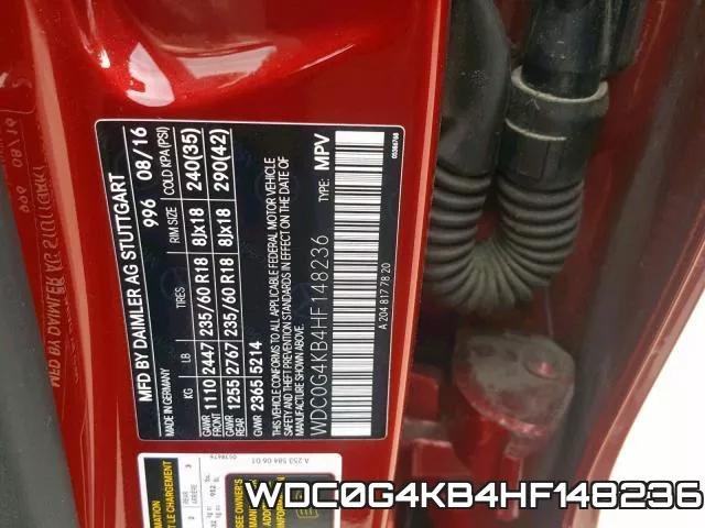 WDC0G4KB4HF148236 фото 2