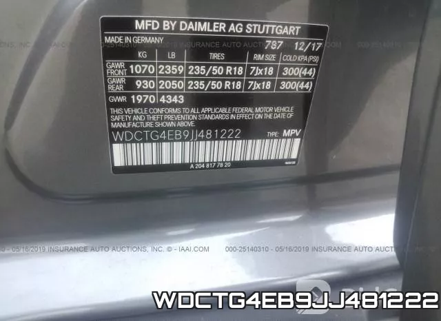 WDCTG4EB9JJ481222 фото 10