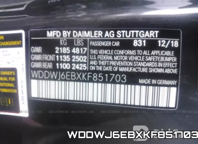 WDDWJ6EBXKF851703 фото 10