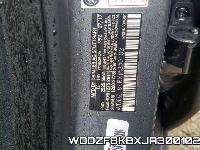 WDDZF8KBXJA300102 фото 2