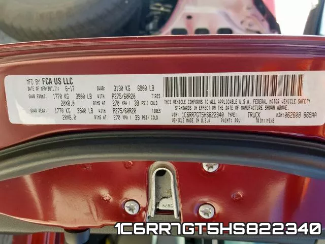 1C6RR7GT5HS822340 фото 2