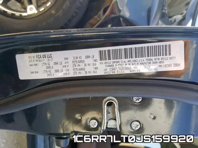 1C6RR7LT0JS159920 фото 2
