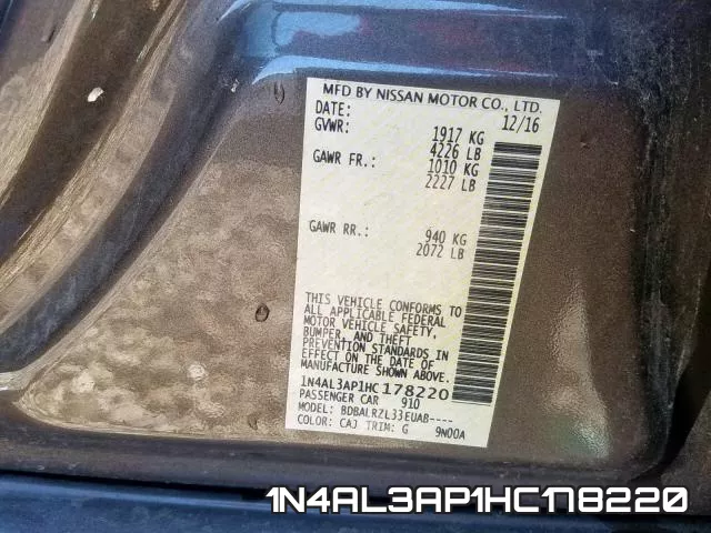1N4AL3AP1HC178220 фото 2