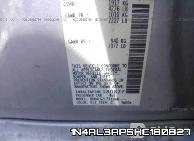 1N4AL3AP5HC180827 фото 10