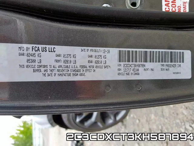 2C3CDXCT3KH587894 фото 2
