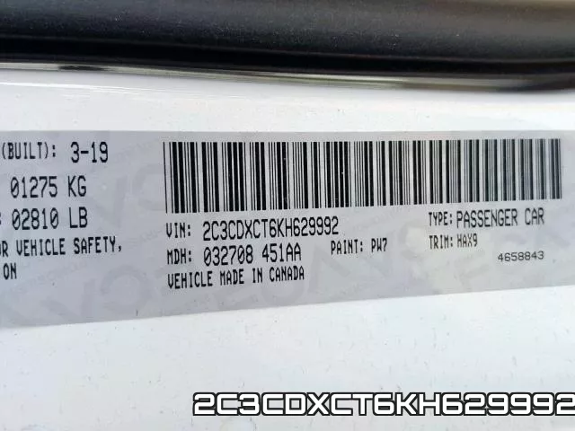 2C3CDXCT6KH629992 фото 2
