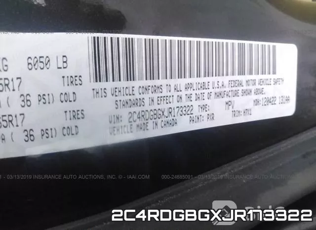 2C4RDGBGXJR173322 фото 10