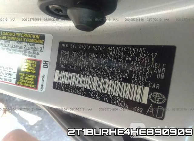 2T1BURHE4HC890909 фото 10
