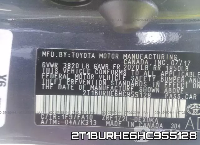 2T1BURHE6HC955128 фото 10