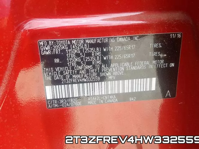 2T3ZFREV4HW332559 фото 2
