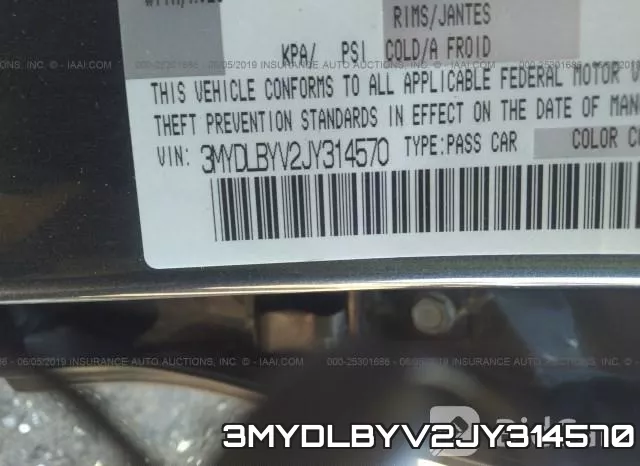 3MYDLBYV2JY314570 фото 10