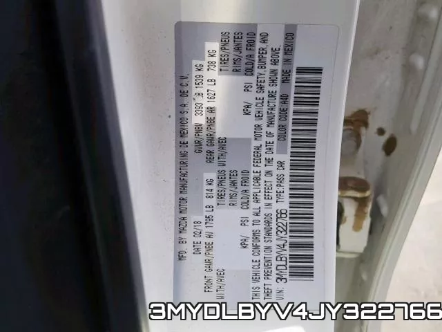 3MYDLBYV4JY322766 фото 2