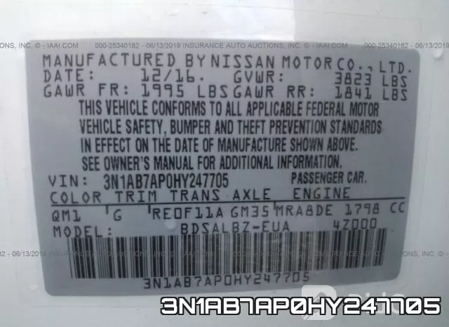 3N1AB7AP0HY247705 фото 10