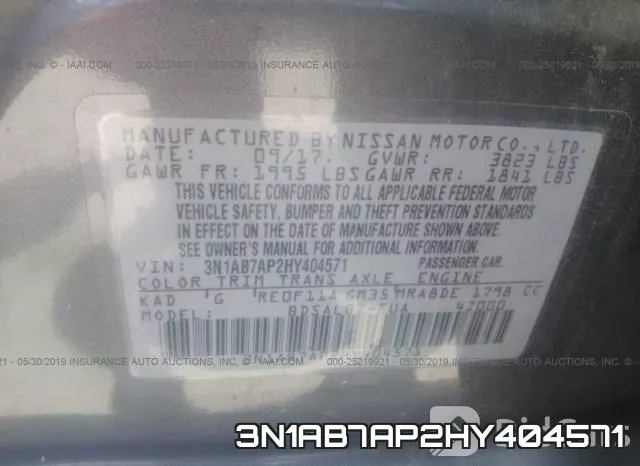 3N1AB7AP2HY404571 фото 10